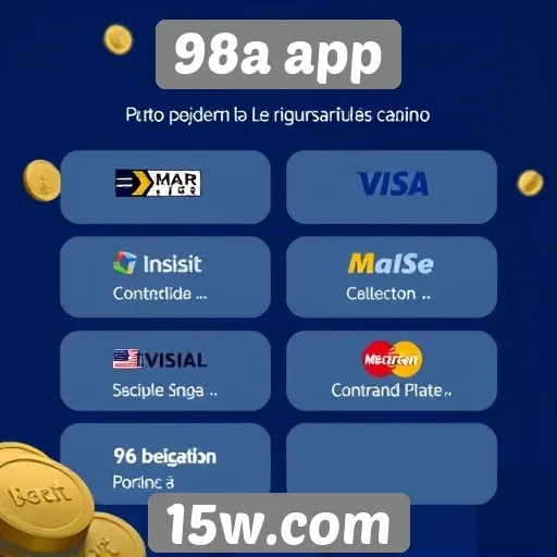Métodos de pagamento disponíveis no 98a app